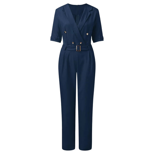 Giuliana – Chic Vrouwen Jumpsuit met Brede Pijpen