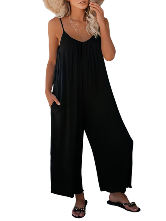 Luna – Stijlvolle Boho Spaghetti Band Jumpsuit voor vrouwen