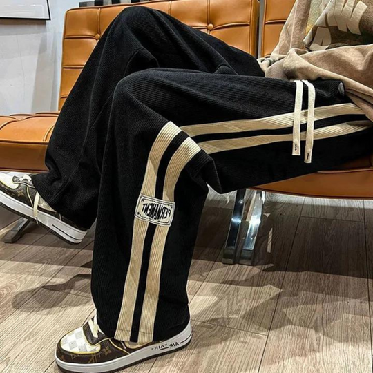 Hiroshi – Japanse Corduroy Straight Sweatpants voor Mannen