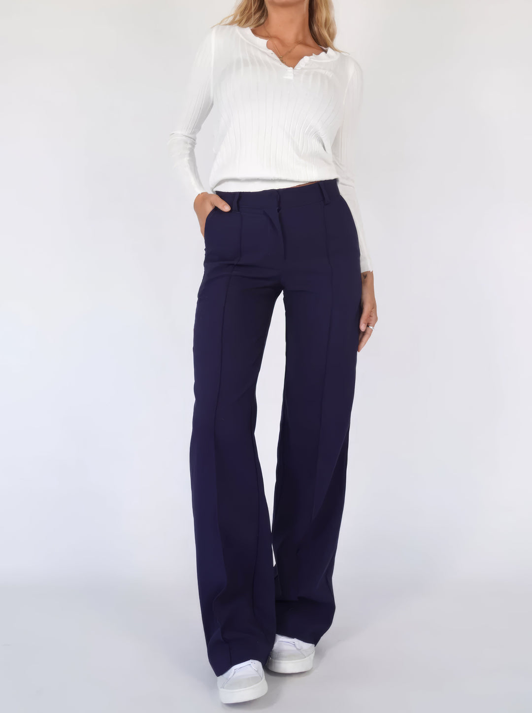 Clara – Elegante Hoge Taille Broek voor Dames