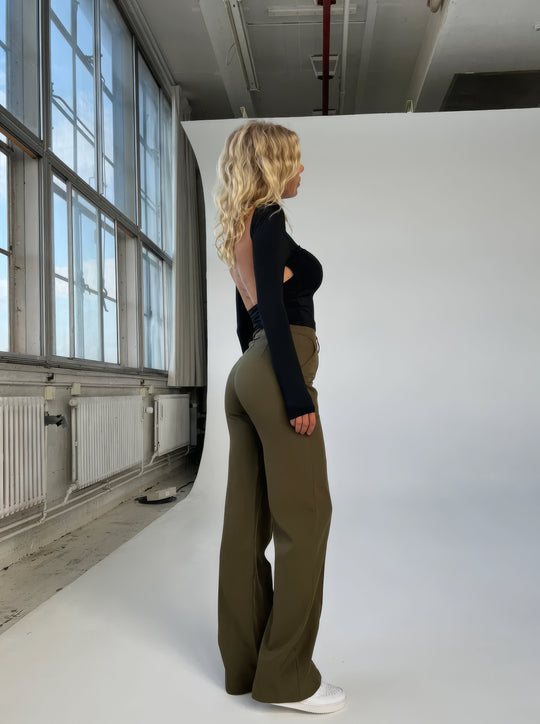 Clara – Elegante Hoge Taille Broek voor Dames