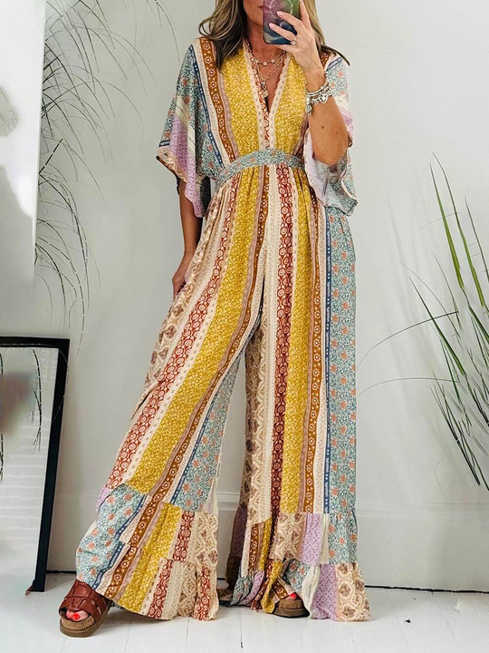 Giulia – Bohemian-Style Vrouwelijke Ontspannen Jumpsuit