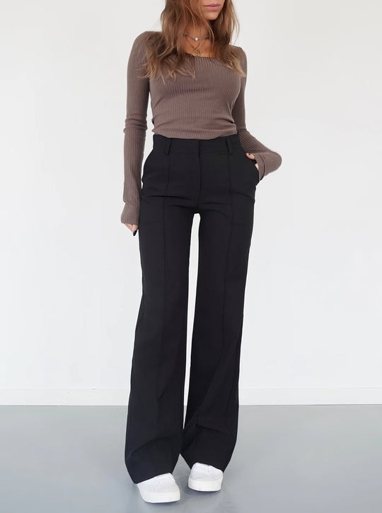 Clara – Elegante Hoge Taille Broek voor Dames