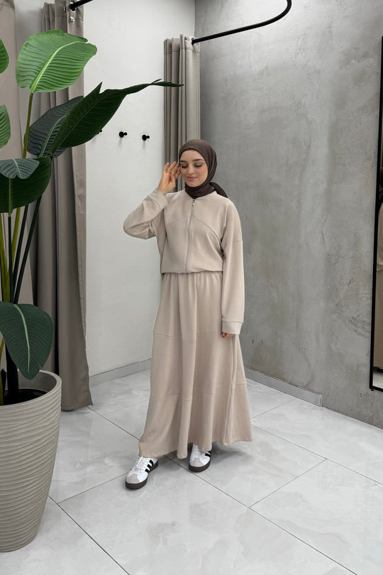 Djamila– Elegante Beige Dames Outfit Set