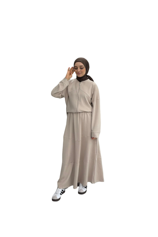 Djamila– Elegante Beige Dames Outfit Set