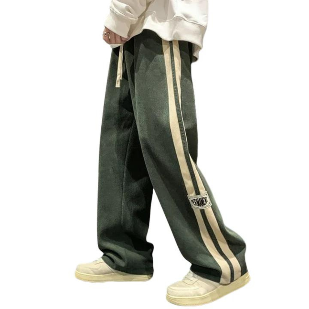 Hiroshi – Japanse Corduroy Straight Sweatpants voor Mannen