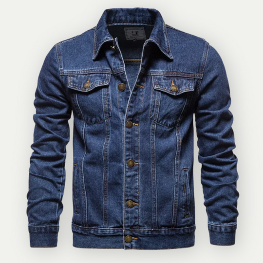 Enzo – Klassiek Denim Jack voor Heren, Tijdloos en Duurzaam