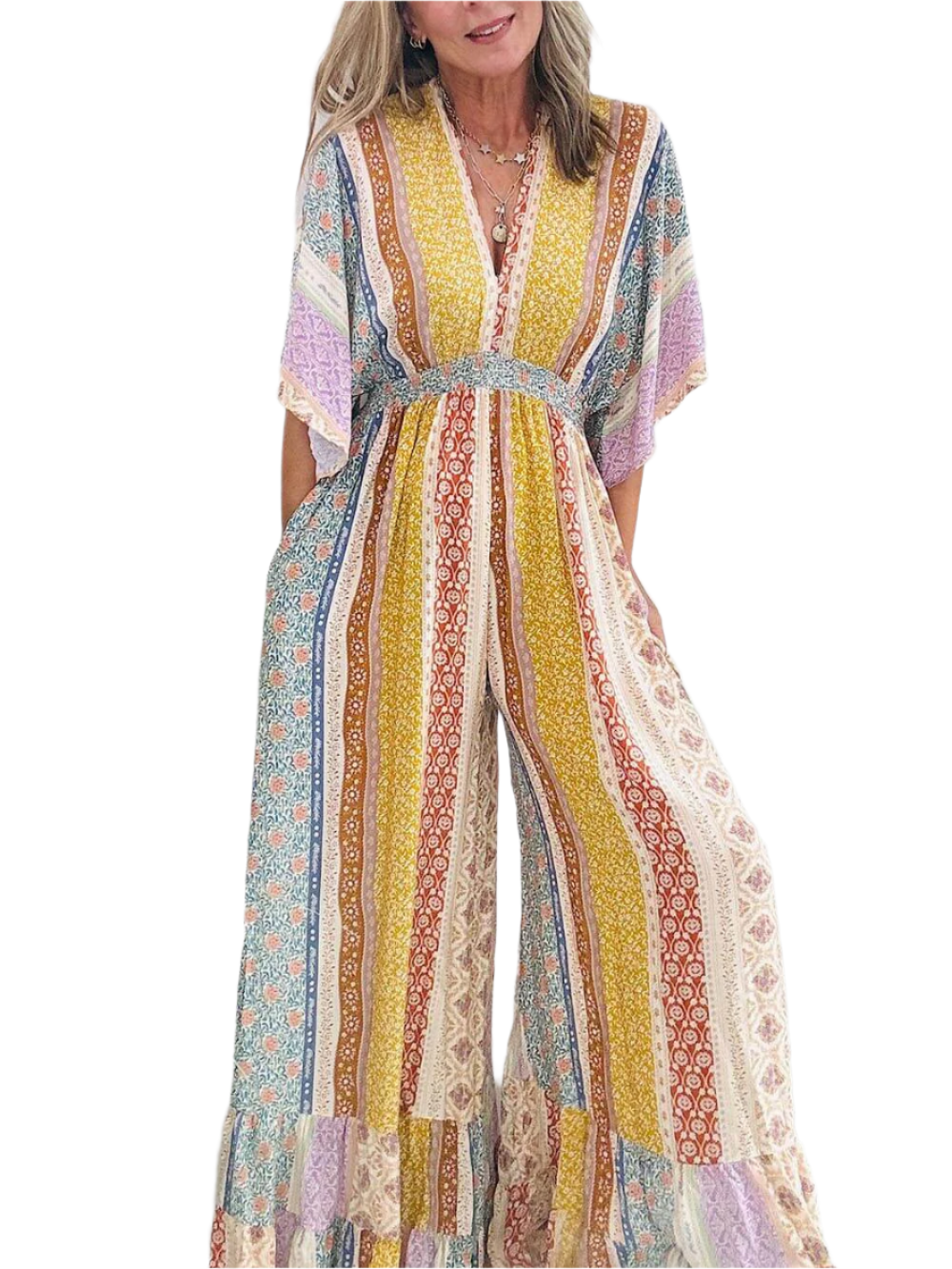 Giulia – Bohemian-Style Vrouwelijke Ontspannen Jumpsuit