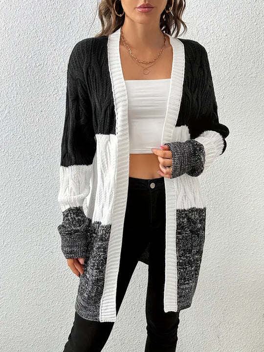 Giulia – Knusse Gebreide Dames Langs Mouw Cardigan