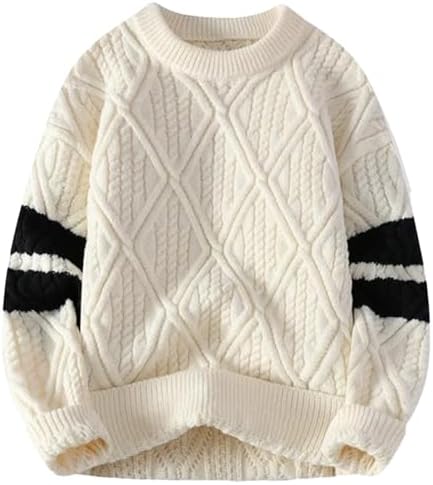 Mico – Zachte Micro Gebreide Twist Mannen Slim Fit Trui