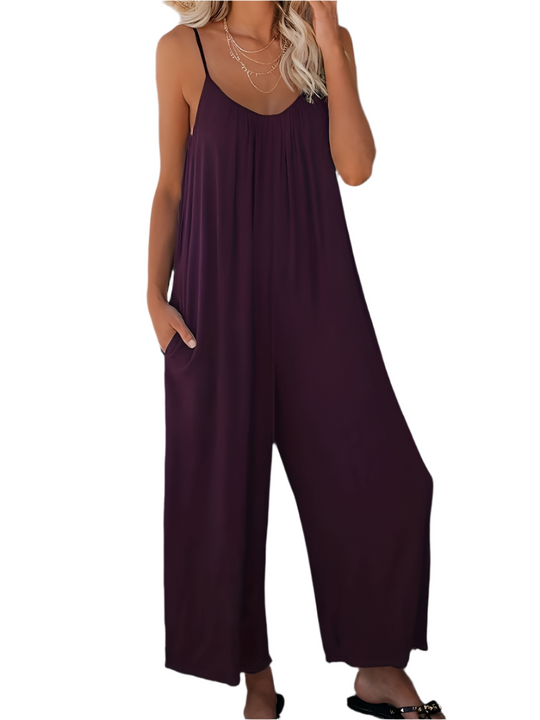 Luna – Stijlvolle Boho Spaghetti Band Jumpsuit voor vrouwen