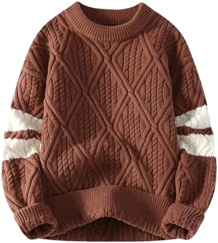 Mico – Zachte Micro Gebreide Twist Mannen Slim Fit Trui