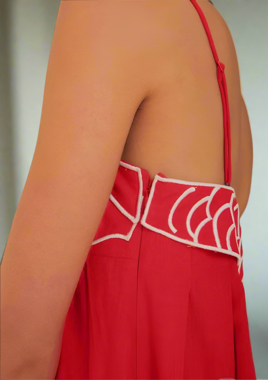 Maxie – Koi Vis Spaghettiband Jurk Voor vrouwen