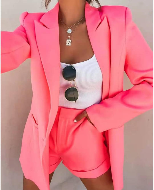 Kaia – Elegante Dames Blazer en Shorts Set