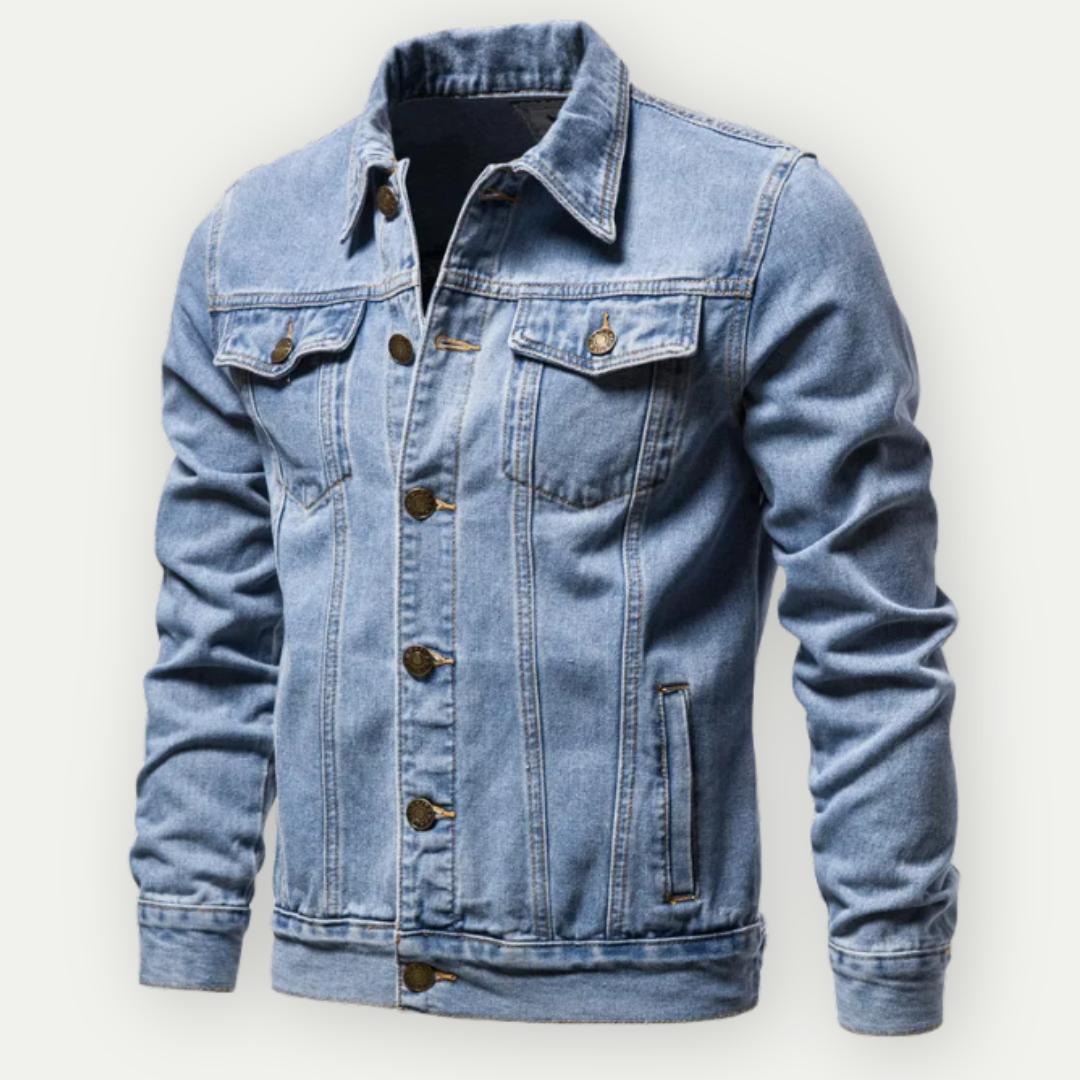 Enzo – Klassiek Denim Jack voor Heren, Tijdloos en Duurzaam