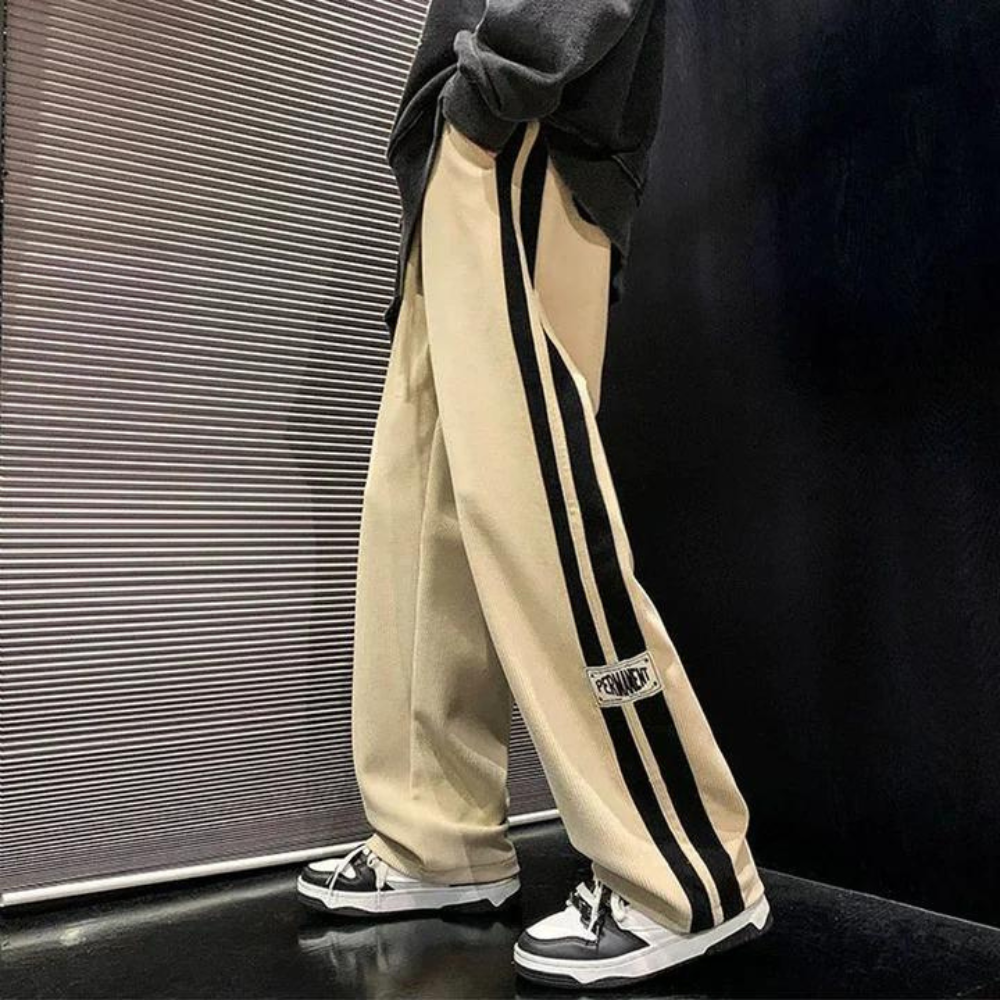 Hiroshi – Japanse Corduroy Straight Sweatpants voor Mannen