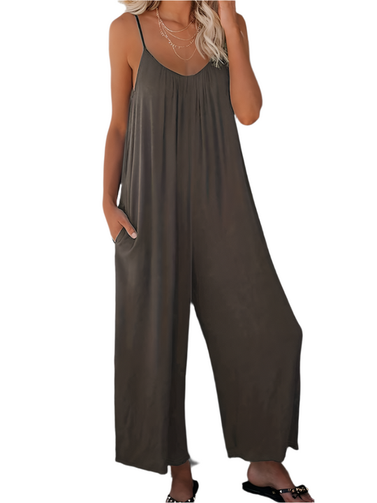 Luna – Stijlvolle Boho Spaghetti Band Jumpsuit voor vrouwen