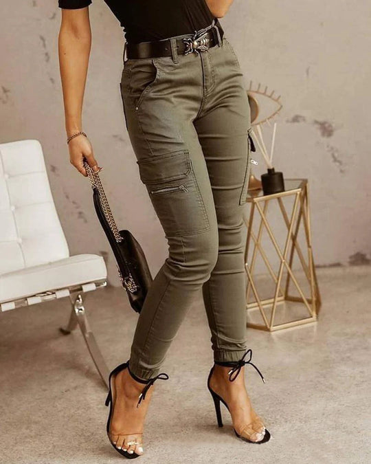 Luca Stretch Katoenen Dames Cargo Pants