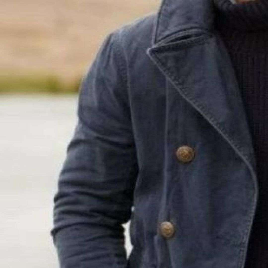 Ezra – Casual Double-Breasted Herenjas