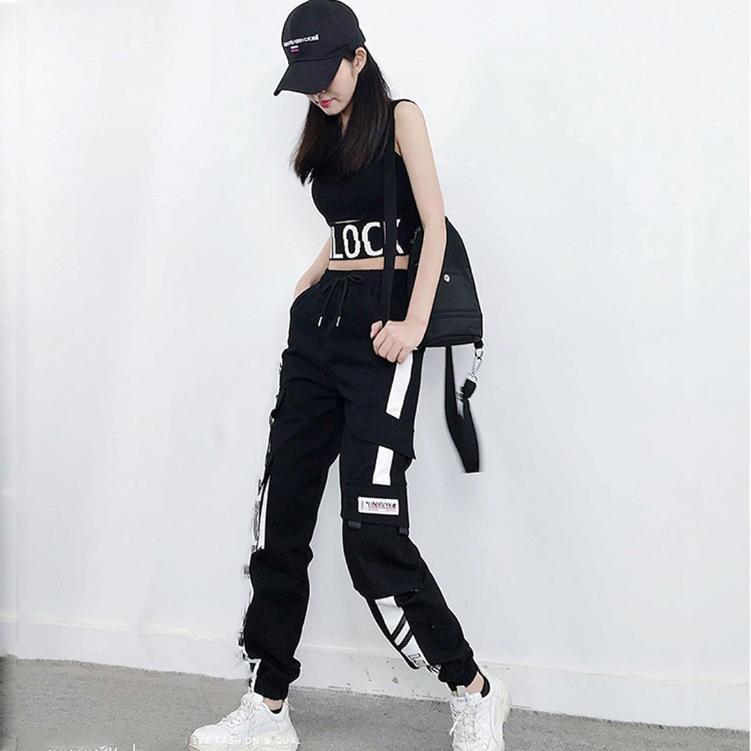 Luna – Stijlvolle Dames Techwear Cargo Broek