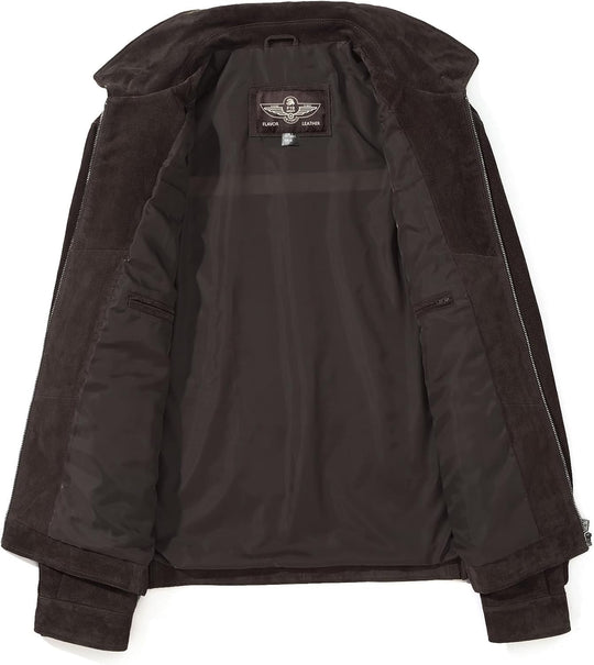 Jhonvic – Luxe Suède Heren Bomberjack