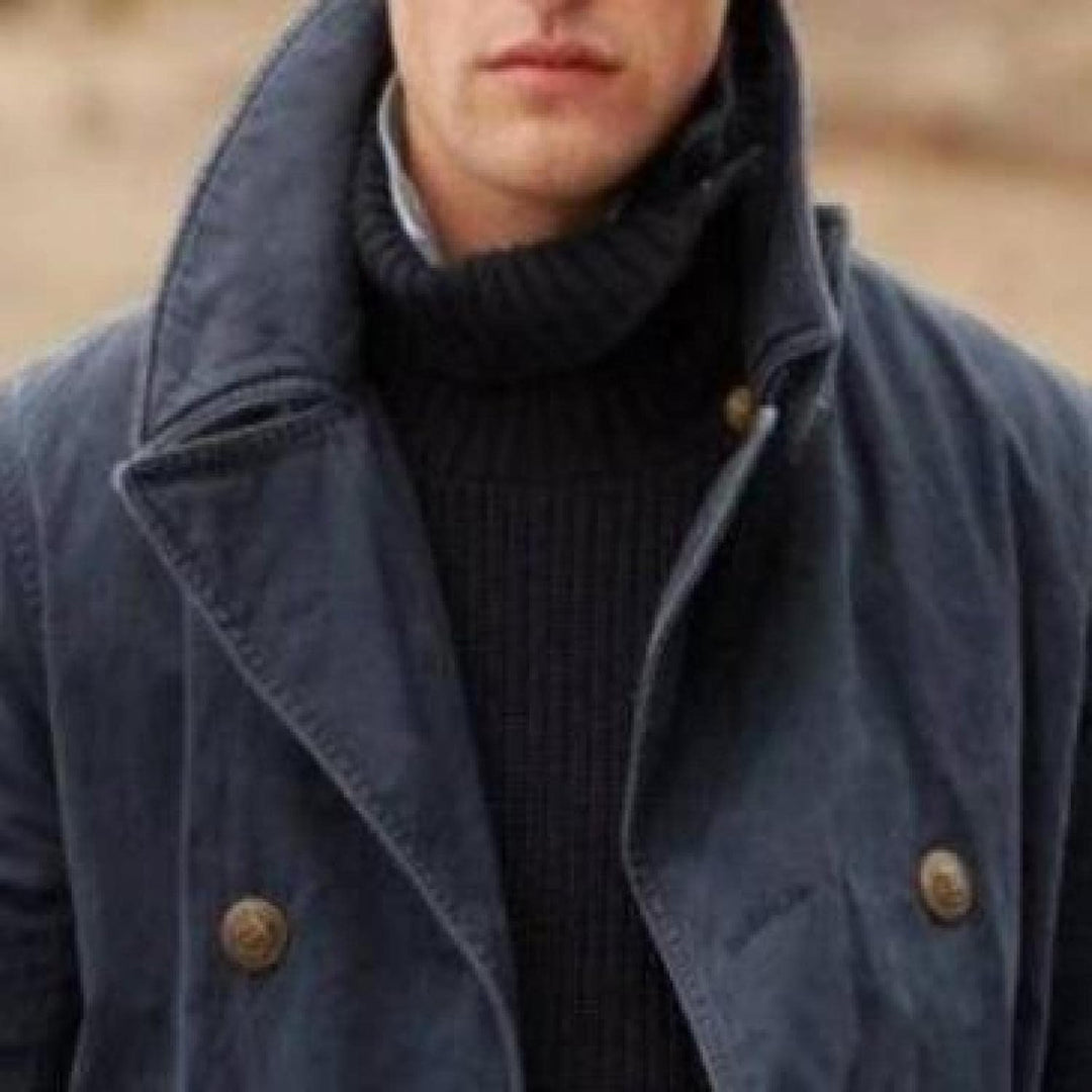 Ezra – Casual Double-Breasted Herenjas