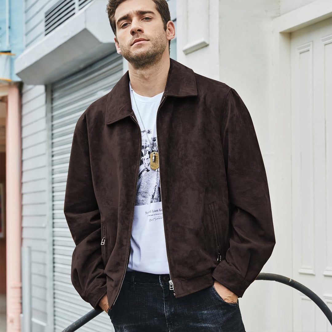 Jhonvic – Luxe Suède Heren Bomberjack