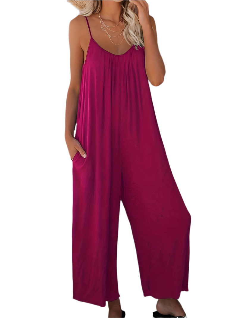 Luna – Stijlvolle Boho Spaghetti Band Jumpsuit voor vrouwen