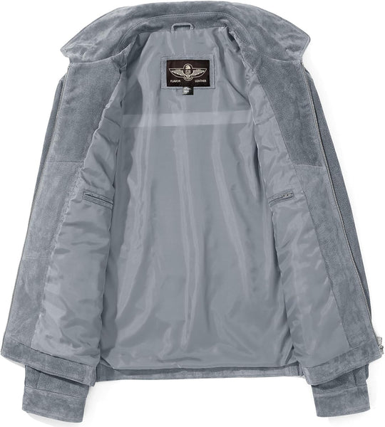 Jhonvic – Luxe Suède Heren Bomberjack