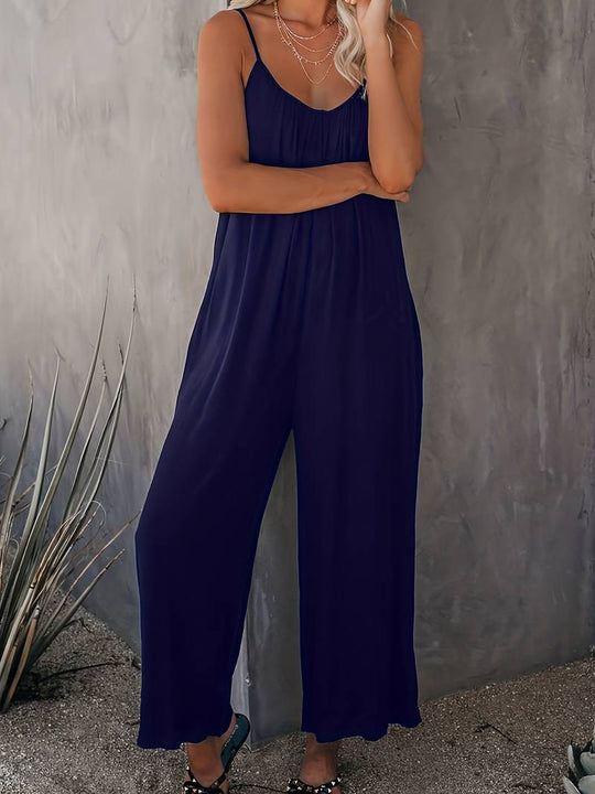 Luna – Stijlvolle Boho Spaghetti Band Jumpsuit voor vrouwen