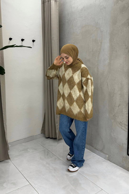 Zaahira – Elegante Beige Trui voor Dames