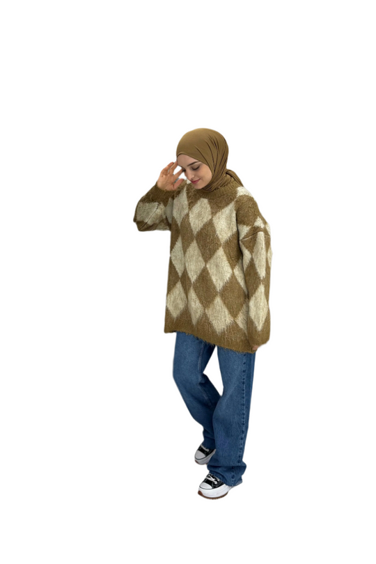 Zaahira – Elegante Beige Trui voor Dames