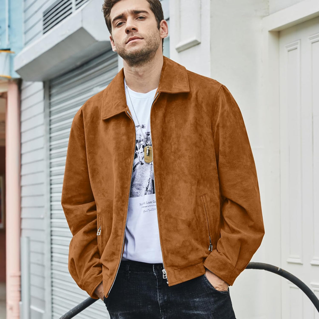 Jhonvic – Luxe Suède Heren Bomberjack