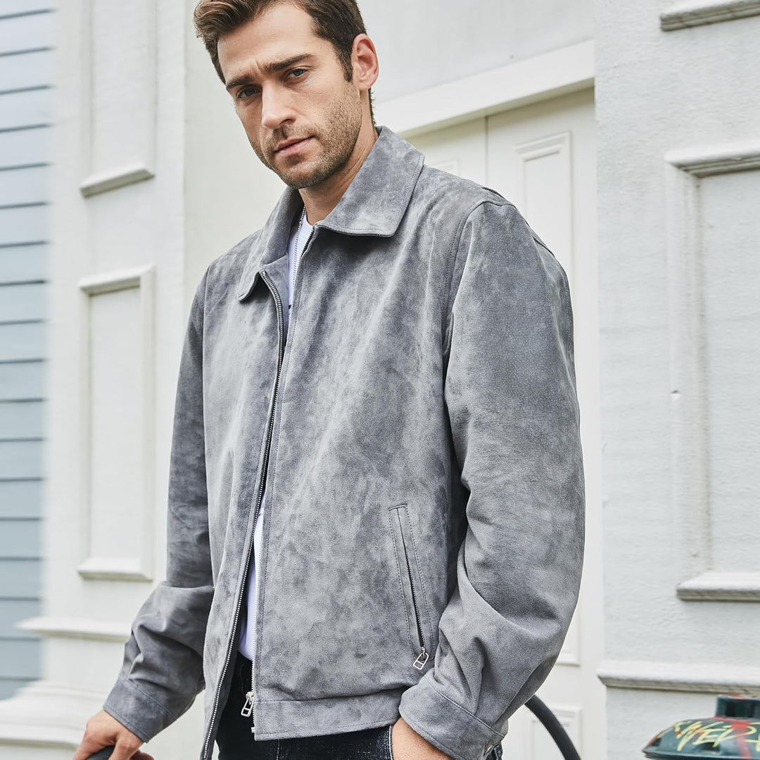 Jhonvic – Luxe Suède Heren Bomberjack