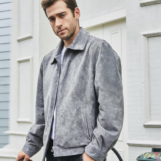 Jhonvic – Luxe Suède Heren Bomberjack