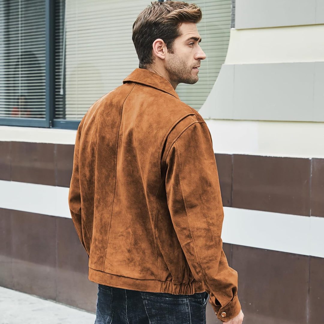 Jhonvic – Luxe Suède Heren Bomberjack