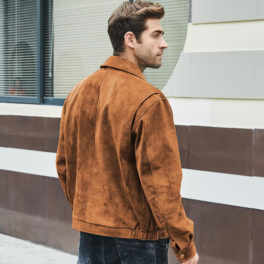 Jhonvic – Luxe Suède Heren Bomberjack