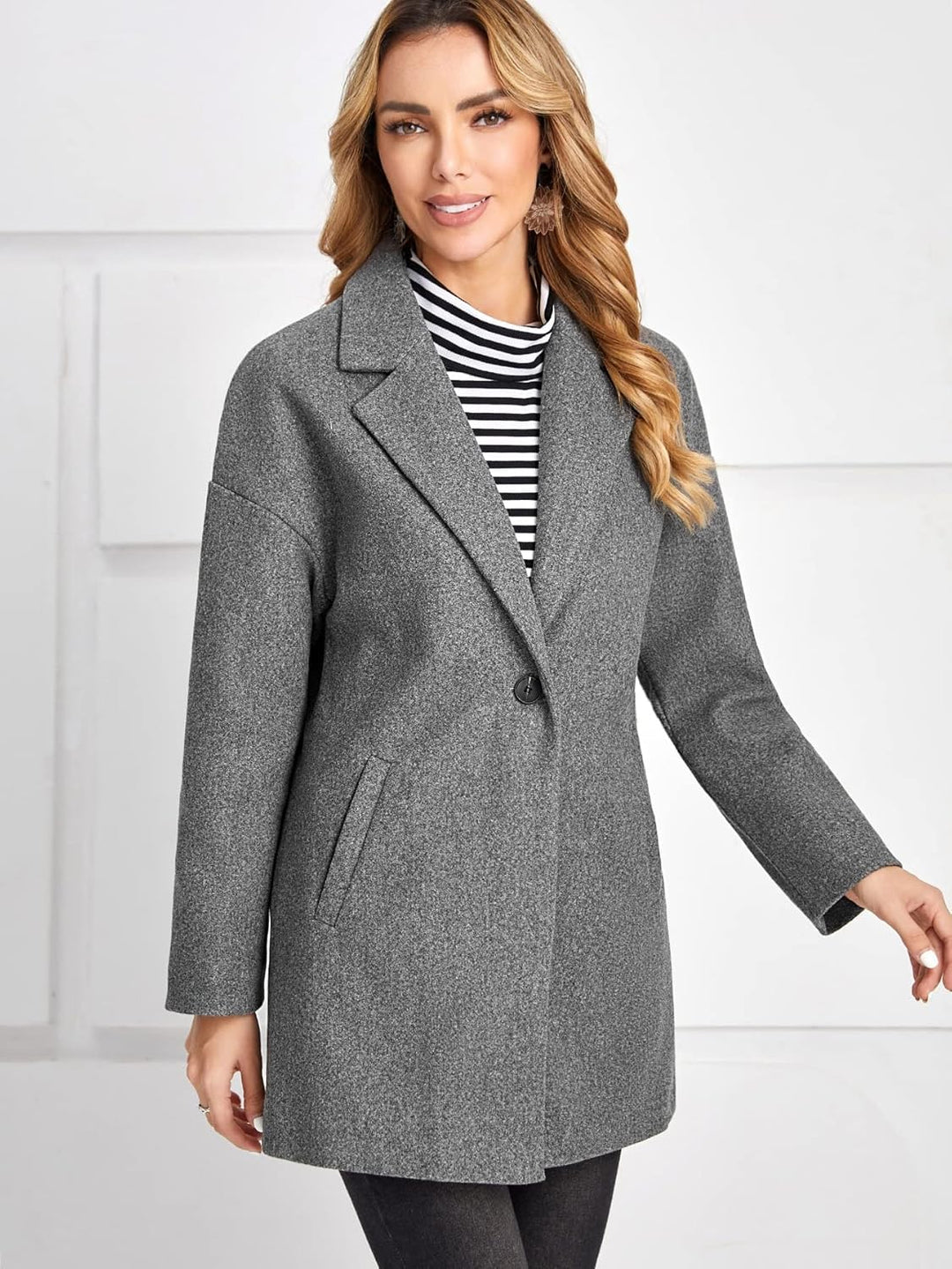 Hazel – Dames Casual Tweed Jasje