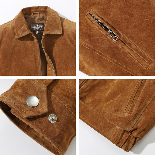 Jhonvic – Luxe Suède Heren Bomberjack