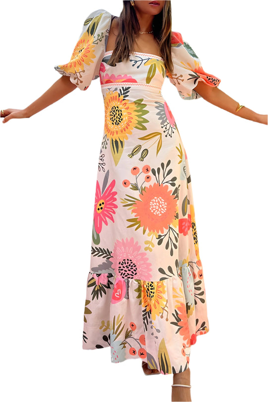 Anouk - Bloemen Maxi-Jurk voor Dames