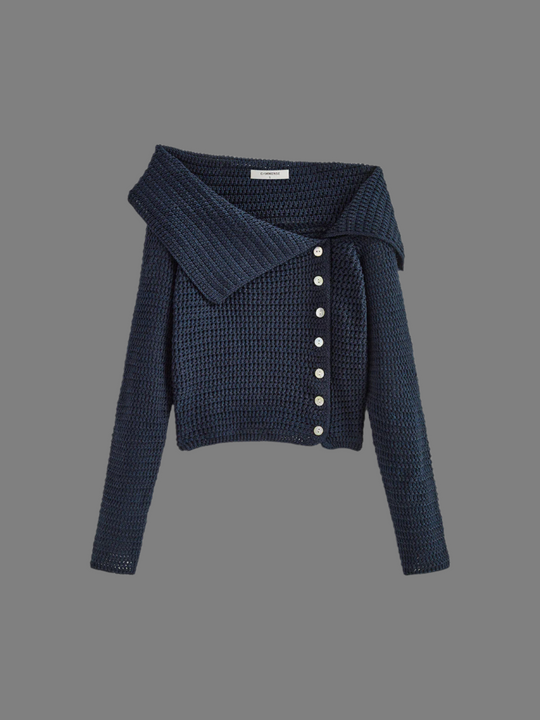 Ginny – Asymmetrische Gebreide Dames Top