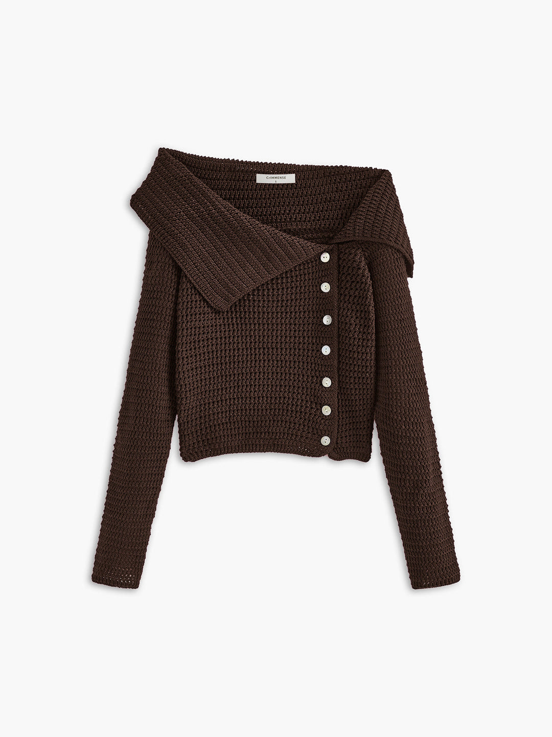 Ginny – Asymmetrische Gebreide Dames Top