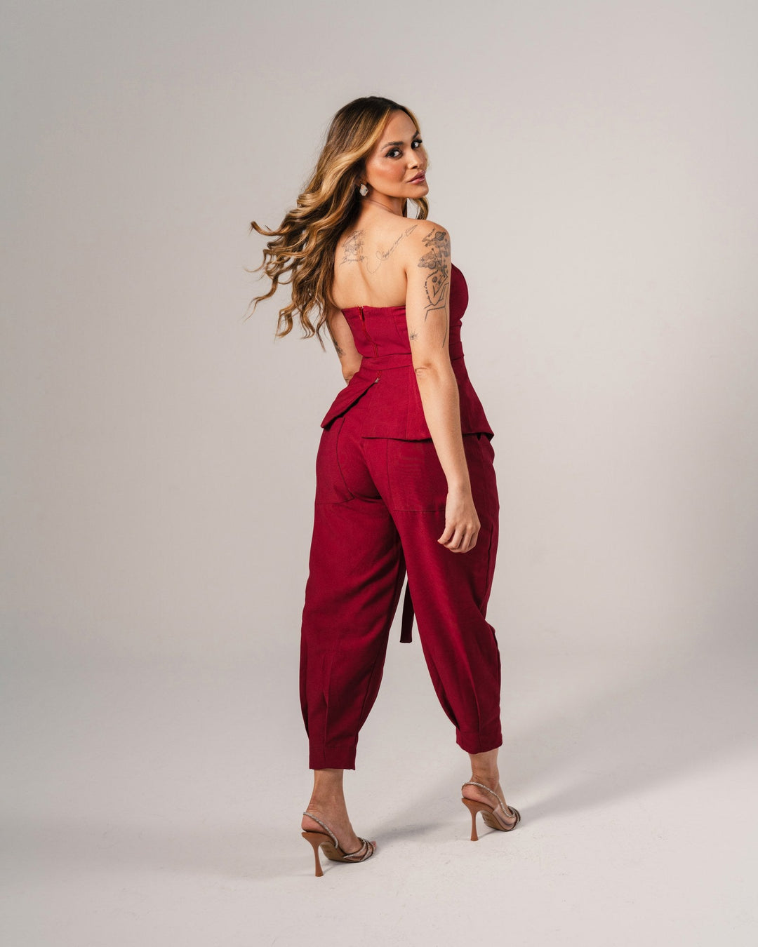 Isabella – Off-Shoulder Blouse met Tailleceintuur voor Dames