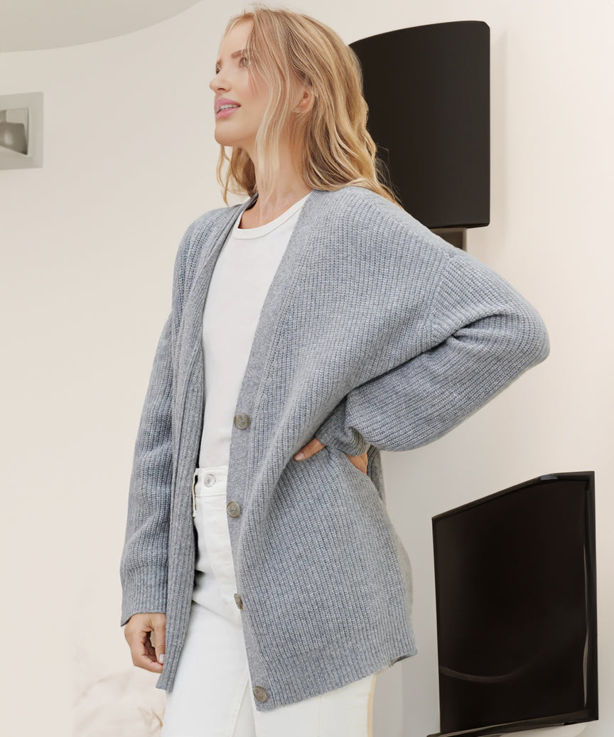 Yasmin – Gezellige Gebreide Dames Cardigan