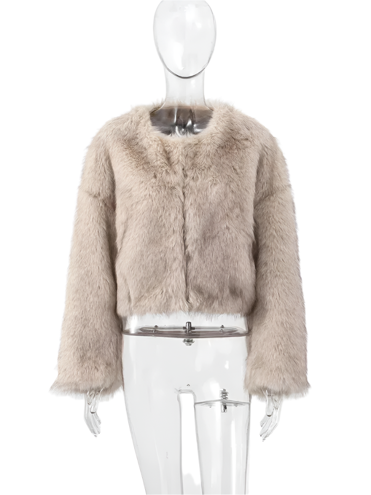 Elena – Luxueuze Faux Fur Damesjas