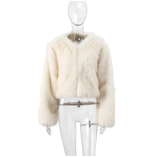 Elena – Luxueuze Faux Fur Damesjas