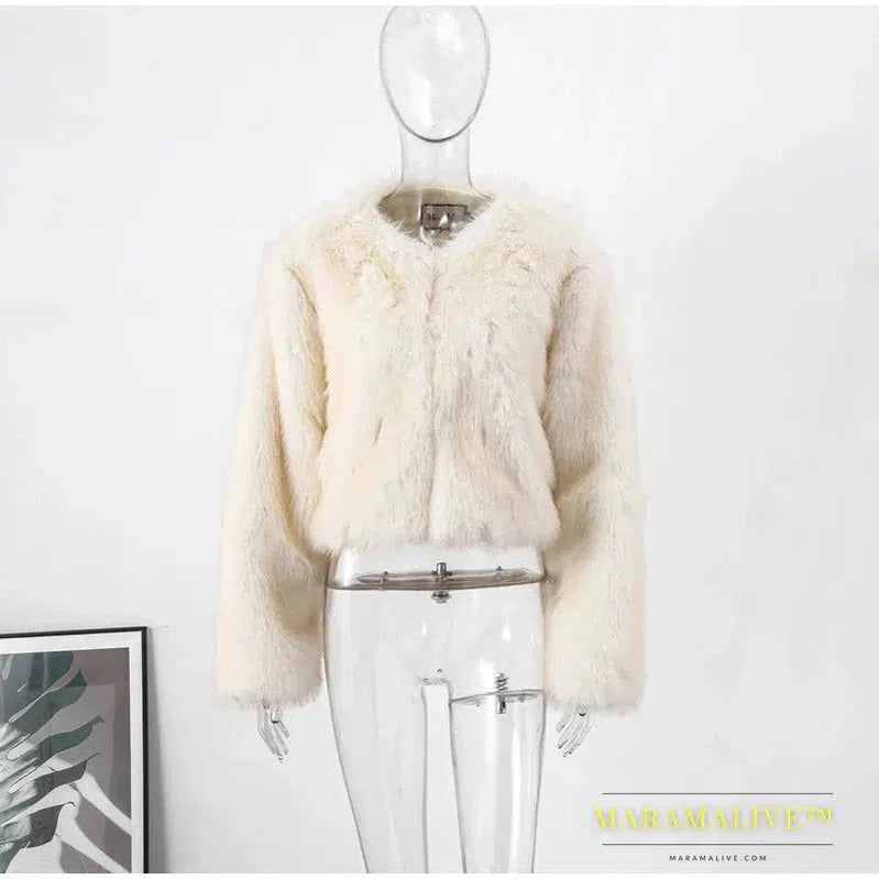 Elena – Luxueuze Faux Fur Damesjas