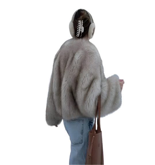 Elena – Luxueuze Faux Fur Damesjas