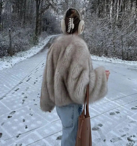 Elena – Luxueuze Faux Fur Damesjas