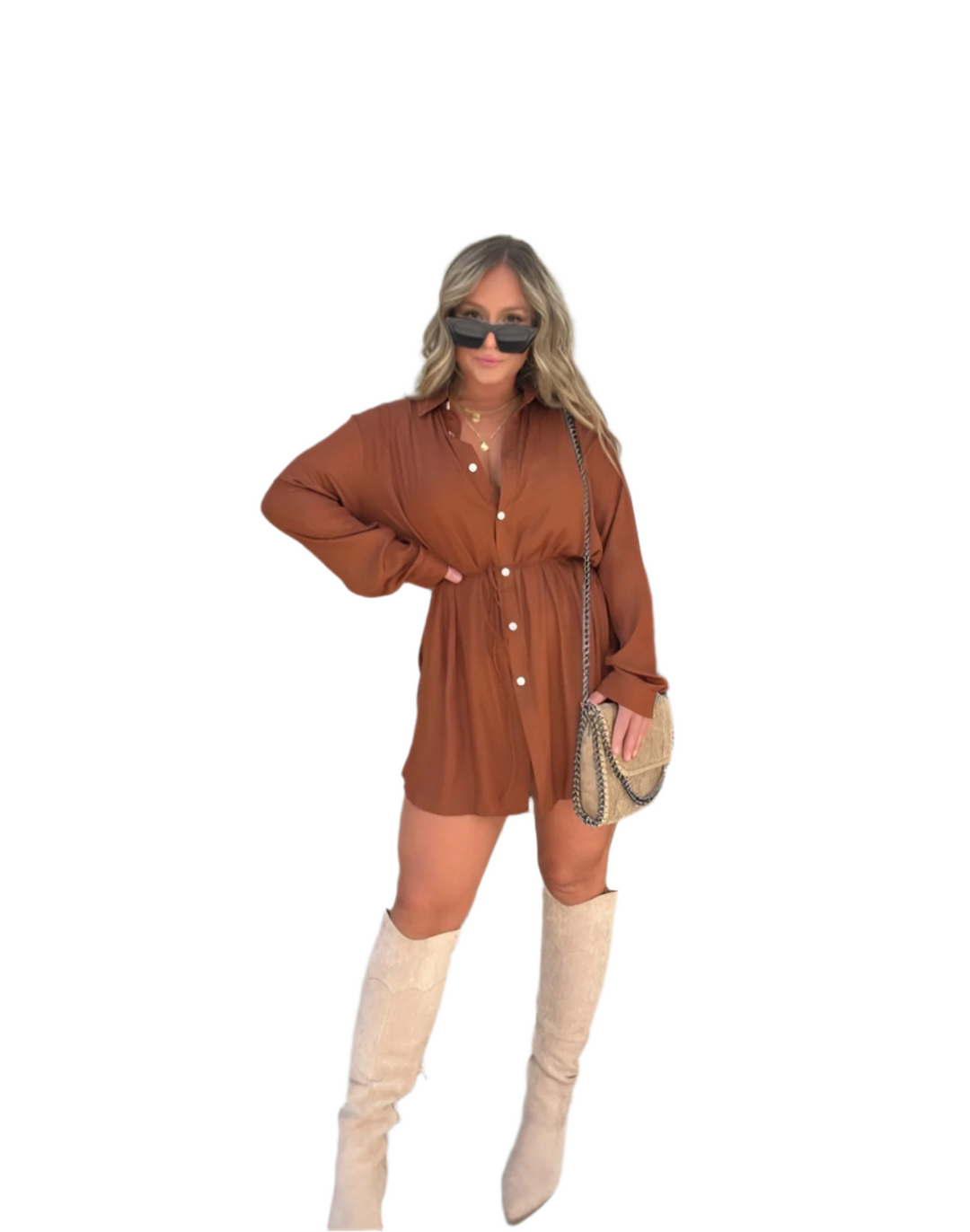 Emma – Vrouwelijke Romperjurk met Tailleaccent